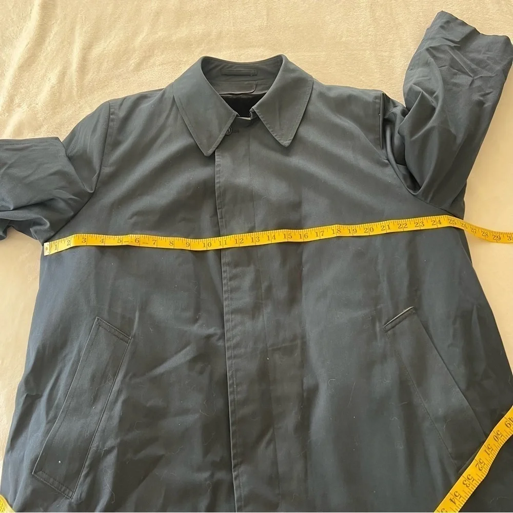 VINTAGE London Fog Maincoats Men's Blue Rain Trench Coat